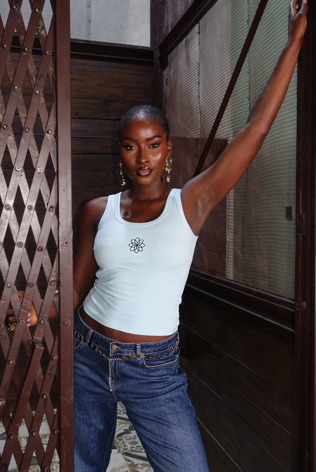 Whipped Vest- Sky Blue